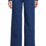 Sugar Lips  High Rise Sailor Wide Leg‎ Denim Jeans Blue XL NWOT Photo 0