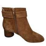 Alex Marie Suede Ankle Boots • Brown Buckle Block Heel Booties • Size 7.5M • NWT Photo 2