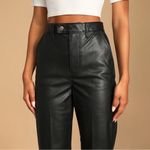 Levi's  Premium Faux Leather Math Club Slacks Straight Leg Pants With Pockets Photo 2