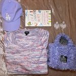 Torrid Women’s Space Dye Knit Sweater Size 2x, Lavender, Pink, Blue 🩷💜💙 Photo 5