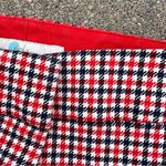 Boden red blue white houndstooth plaid ankle dress pants 10R Size 10 Photo 3