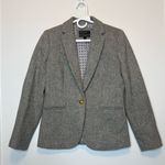 J.Crew Campbell Donegal Blazer Wool Heather Graphite Sz 4 Photo 5