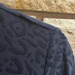 J. McLaughlin Catalyst Dress in Navy Blue Leopard Print Catalina Cloth Small Photo 9