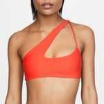 Mikoh  Queensland Cross Shoulder Bikini Top Orange XS NWT Photo 0