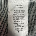 Lazy sundays  Striped Short Sleeve Gray & White Ruffle Hem Top Size Small Photo 7