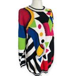 Vintage I.B. Diffusion 90s Colorful Beaded Geometric Patterned Sweater Dress M Size M Photo 1