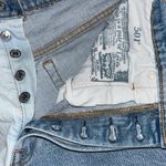Levi's Light Blue and Cream Denim Shorts Photo 4