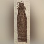 House Of CB NEW   Giada Beaded Halter rose gold Gown SZ XS Photo 3