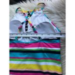 Anne cole NWT’s  Colorful Striped Womens Tankini Swimwear Top Photo 7