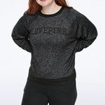 Victoria's Secret PINK Victoria’s Secret Long Sleeve Cozy Crew Black Graphic Sweatshirt  Photo 0