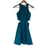 Elizabeth and James Emorie Cutout Halter Mini Dress Fit & Flare Teal Green Size 0 Photo 1