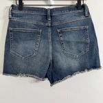 Victoria’s Secret PINK Distressed High Rise Denim Jean Shorts Dark Wash Size 10 Blue Photo 2