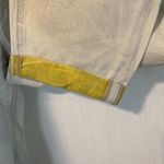 Meltin' Pot women's size 28 streaked light wash low waist roll cuff capri jeans Blue Photo 1