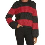 La Ligne Colorblock Balloon Sleeve Crop Sweater XS NWT Photo 0