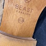 Beast Fashion size 6 1/2 black suede style ankle booties Photo 7