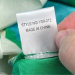 Yumi Kim  100% Silk Printed Top Womens Size Medium Green Blue White NEW‎ Photo 4