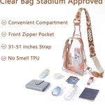 New Clear Bag for Stadium Events Women's Clear Purses for Women Stadium Photo 2