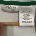 Danskin‎ Now large 12/14 has a reflective logo. Zips, hood, pockets. Stains Green Photo 3