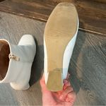 IDIFU White Faux Leather Square Toe Side Zipper Heeled Boots Women’s Size 8 Photo 8