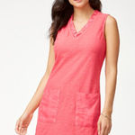 Tommy Bahama  Arden Ruffle Neck Shift‎ Dress Pink Size XXS Photo 0