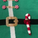 United States Sweaters Christmas Holiday Green Elf Sweater - XL Photo 2