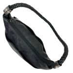 Brighton Barbados Soft Black Textured Leather Shoulder Bag Photo 2