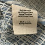 Love Shack Fancy  Women’s Size S Maritime Blue White Seersucker Wallace Crop Top Photo 7