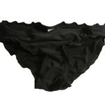 No Boundaries  Bikini‎ Bottom Ruffle Ruffled Cheeky Ruched Back Black Swimwear S Photo 1