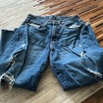 Old Navy Blue Boyfriend Jeans Distressed Casual Photo 1