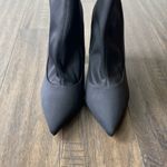 ASOS  Sock Boot Womens Sz 6 Black Stretch Heeled Pointed Toe Photo 2