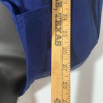 New Directions Weekend Long Sleeve V Neck Button Down Shirt Blue Size L Photo 3