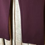 Halogen Maroon Cropped Ponte Pants Size 10 Photo 7
