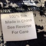 Parker AZTEC CATALINA BLACK WHITE FAUX WRAP LONG SLEEVE SILK DRESS Photo 7