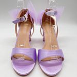 Allegra K New Allegra‎ K Purple Lilac Heels Women 9.5 Tulle Bow Ankle Strap Sandals Photo 3