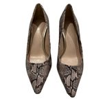 Kelly & Katie Gray Maysa Snake Print Pointed Toe Acrylic Block Photo 3