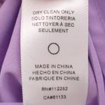 Adelyn Rae Halter Asymmetrical Ruffle Dress Purple Watercolor Chiffon Size XS Photo 11