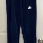 Adidas EUC |  women’s‎ dark blue drawstring waist jogger sweatpants small Photo 0