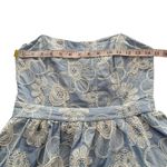 NWT Sofie The Label Blue THE RUMI STRAPLESS TIERED DRESS Floral Embroidered Sm S Photo 12