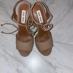 Steve Madden  camel leather lace up heel Photo 2