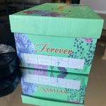 Forever Young NIB Black Jelly Heel Sandals Photo 12