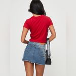 Princess Polly  Jellicoe Spliced Denim Mini Skirt Multi Wash Size US 6 Photo 7