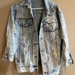 Boutique  Jean Jacket Distressed Photo 0