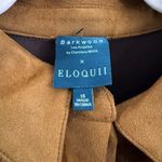 Eloquii Barkwood x  Faux Suede Brown Jumpsuit With Belt NWOT Photo 2