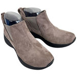 Earth Origins Dayana Taupe Faux Suede Casual Cushioned Walking Booties Size 6.5 Photo 0