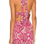 Free People NWT Coral Tides High Neck Floral Romper, Hollyhock Combo, Sz Large Photo 1