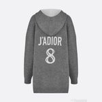 Christian Dior  J'ADIOR 8' Hooded Cashmere Sweater with Rear Signature Photo 1