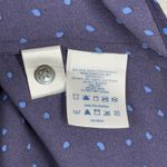 Lands' End Lands End Shirt Womens 10 Navy Blue Polka Dot Button Up Blouse Preppy Feminine Photo 7