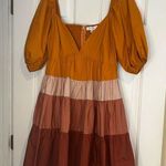 Moodie Baby Doll Colorblock Balloon Sleeves Photo 0