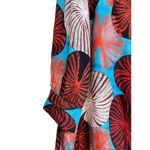 Diane Von Furstenberg  Silk-Blend Botanical Dress/ Swim Suit Cover Up Size 8 Photo 3