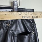 Gap  Pants Womens 32 Black 70s Flare High Rise Faux Leather Retro Boho Style Photo 7